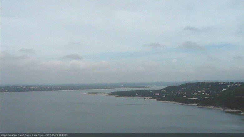 Lake Travis webcam, August 25, 2017 9:45 AM CT