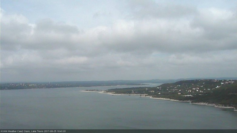 Lake Travis webcam, August 25, 2017 10:05 AM CT