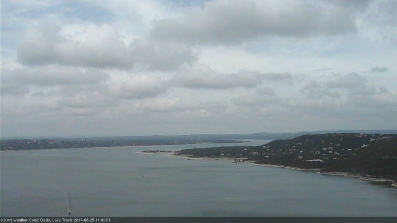 Lake Travis webcam, August 25, 2017 11:00 AM CT