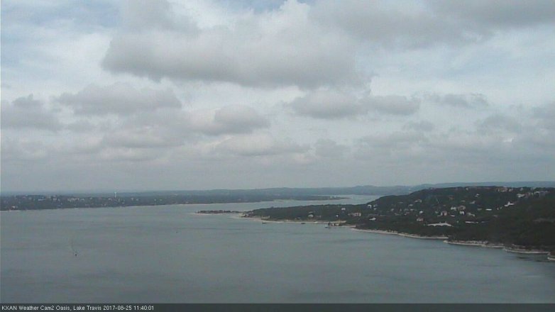 Lake Travis webcam, August 25, 2017 11:05 AM CT