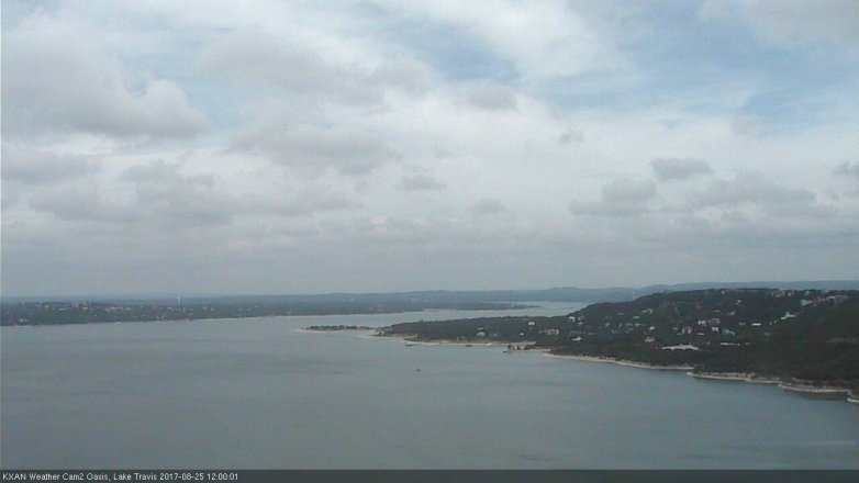 Lake Travis webcam, August 25, 2017 11:20 AM CT