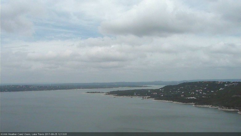 Lake Travis webcam, August 25, 2017 11:45 AM CT