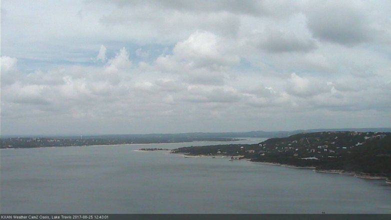 Lake Travis webcam, August 25, 2017 12:00 PM CT