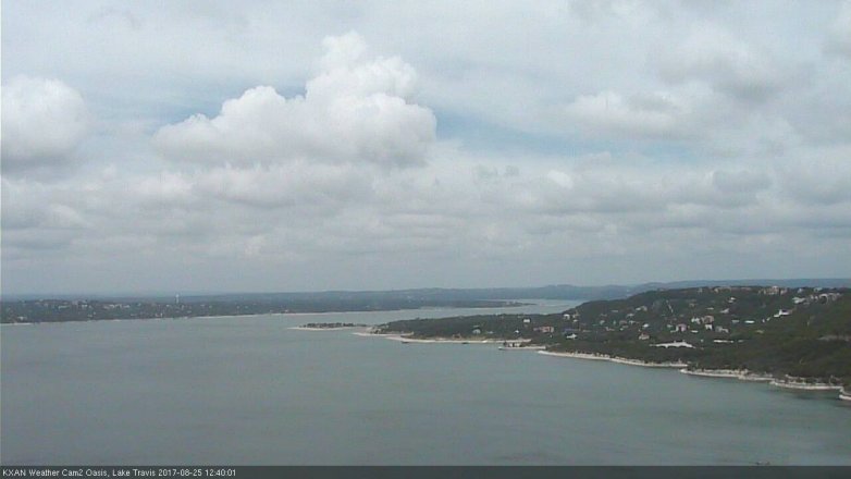 Lake Travis webcam, August 25, 2017 12:05 PM CT