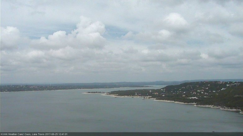 Lake Travis webcam, August 25, 2017 12:10 PM CT