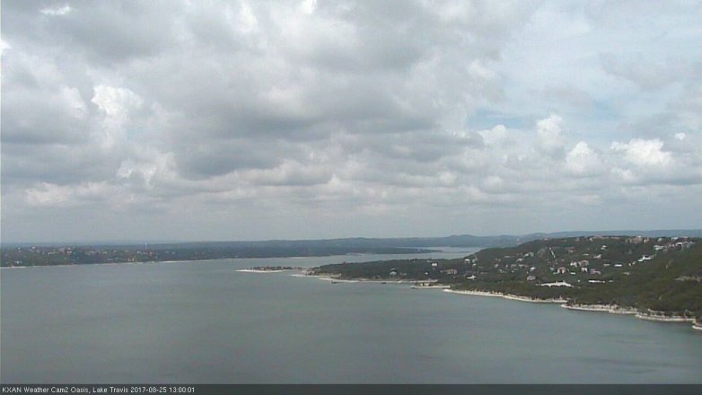 Lake Travis webcam, August 25, 2017 12:15 PM CT