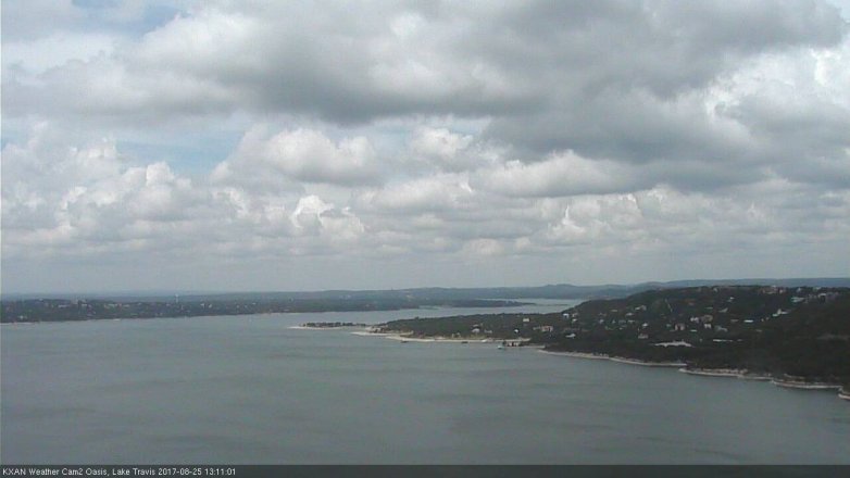 Lake Travis webcam, August 25, 2017 12:20 PM CT