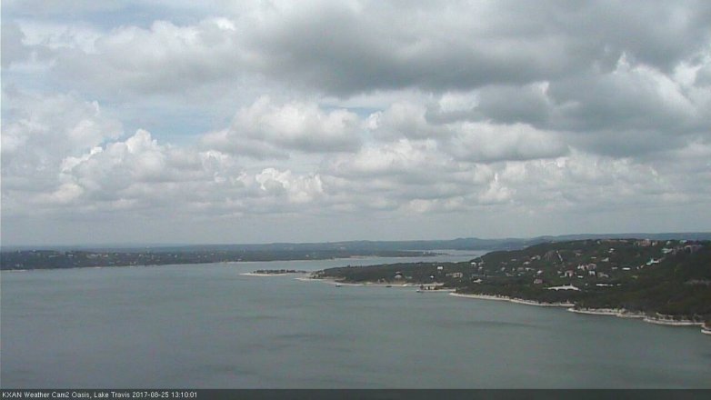 Lake Travis webcam, August 25, 2017 12:30 PM CT