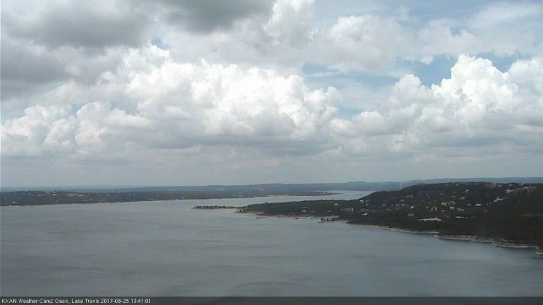 Lake Travis webcam, August 25, 2017 12:45 PM CT