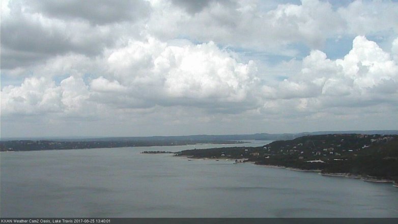 Lake Travis webcam, August 25, 2017 1:05 PM CT