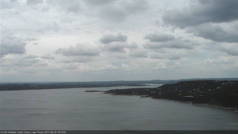 Lake Travis webcam, August 25, 2017 2:15 PM CT