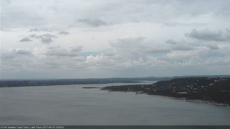 Lake Travis webcam, August 25, 2017 2:30 PM CT