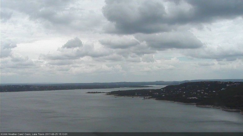 Lake Travis webcam, August 25, 2017 2:35 PM CT