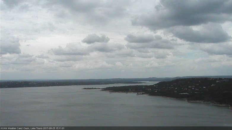 Lake Travis webcam, August 25, 2017 2:40 PM CT