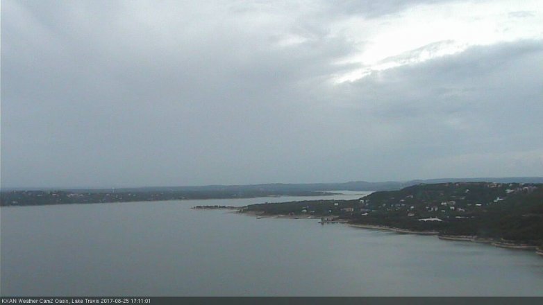 Lake Travis webcam, August 25, 2017 4:30 PM CT