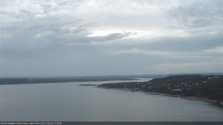 Lake Travis webcam, August 25, 2017 4:45 PM CT