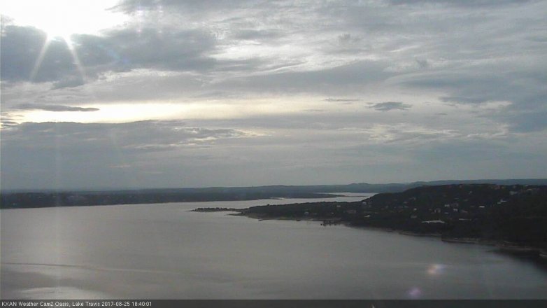 Lake Travis webcam, August 25, 2017 5:45 PM CT