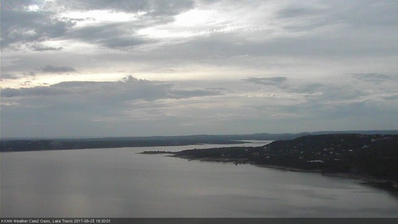 Lake Travis webcam, August 25, 2017 5:55 PM CT