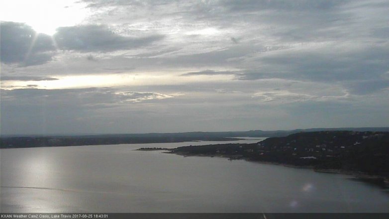 Lake Travis webcam, August 25, 2017 6:00 PM CT