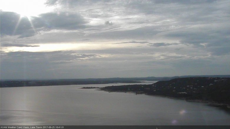 Lake Travis webcam, August 25, 2017 6:10 PM CT