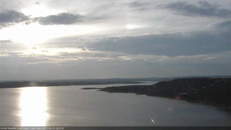 Lake Travis webcam, August 25, 2017 6:20 PM CT