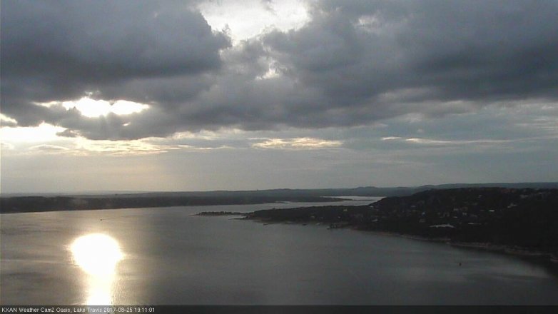Lake Travis webcam, August 25, 2017 6:35 PM CT