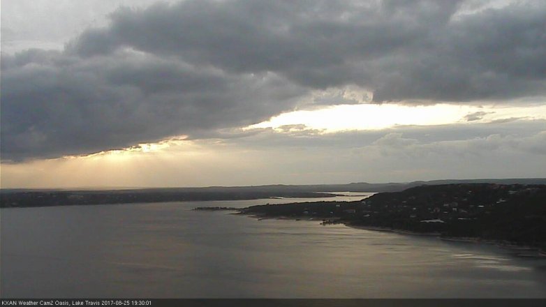 Lake Travis webcam, August 25, 2017 6:40 PM CT