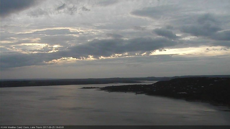 Lake Travis webcam, August 25, 2017 7:00 PM CT