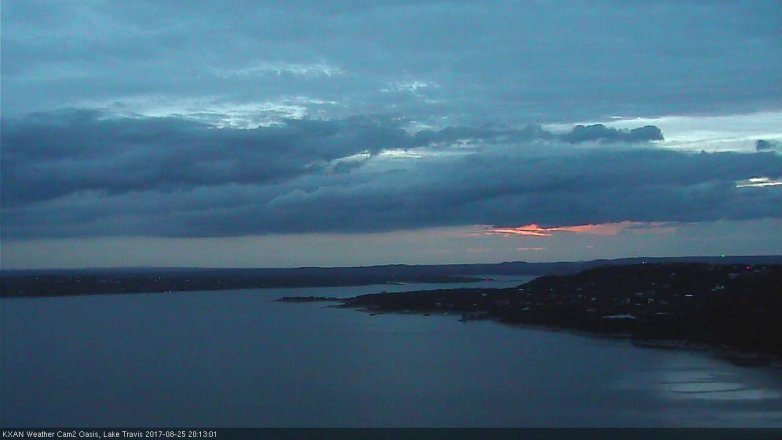 Lake Travis webcam, August 25, 2017 7:25 PM CT