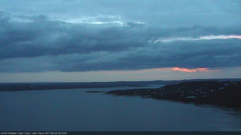 Lake Travis webcam, August 25, 2017 7:30 PM CT