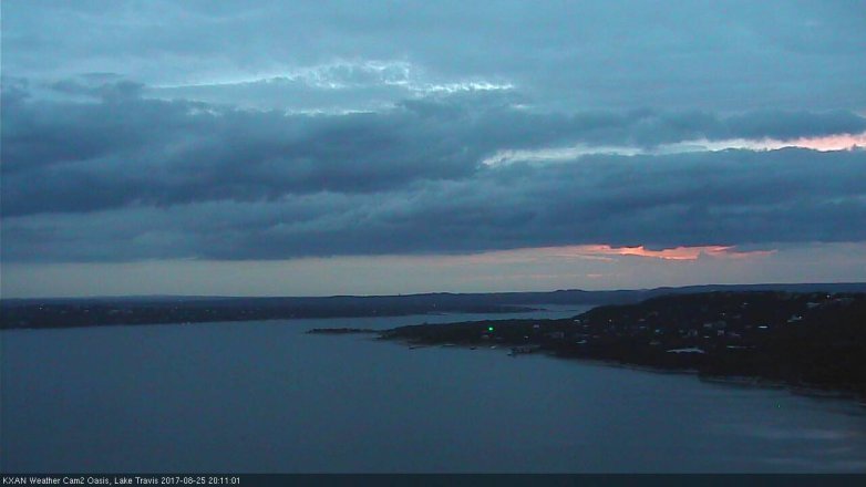 Lake Travis webcam, August 25, 2017 7:35 PM CT