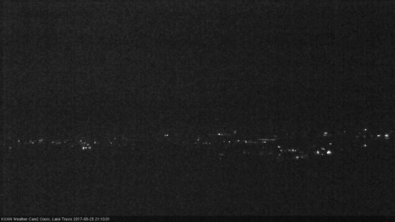 Lake Travis webcam, August 25, 2017 8:15 PM CT