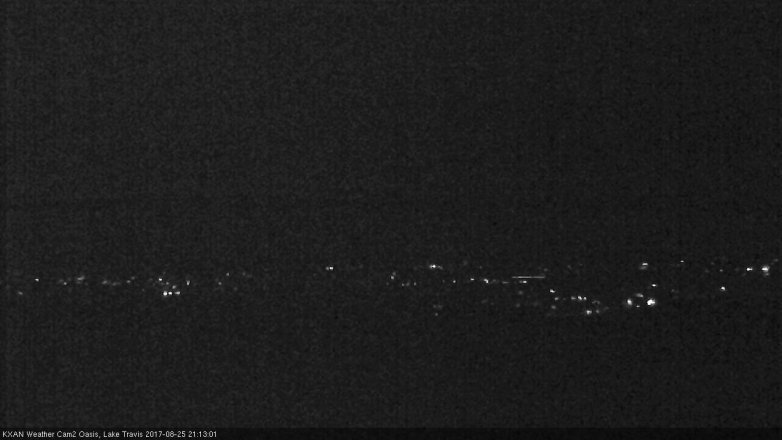 Lake Travis webcam, August 25, 2017 8:25 PM CT