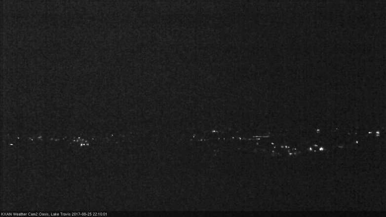 Lake Travis webcam, August 25, 2017 9:25 PM CT