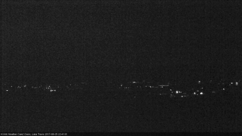 Lake Travis webcam, August 25, 2017 9:55 PM CT