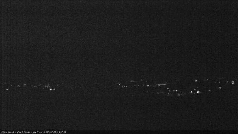 Lake Travis webcam, August 25, 2017 10:05 PM CT