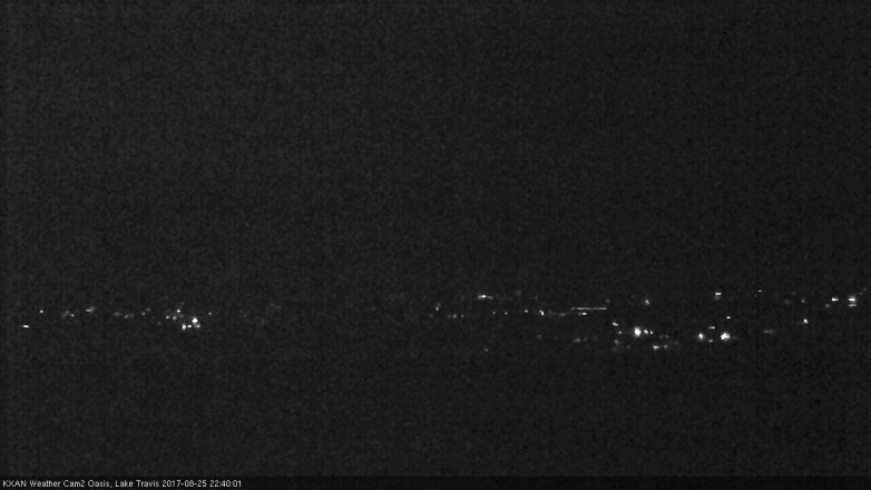 Lake Travis webcam, August 25, 2017 10:10 PM CT