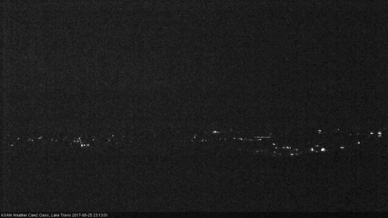 Lake Travis webcam, August 25, 2017 10:25 PM CT