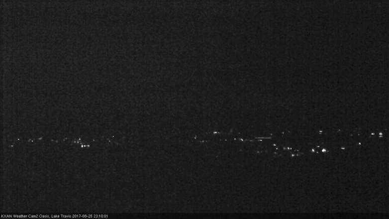 Lake Travis webcam, August 25, 2017 10:40 PM CT