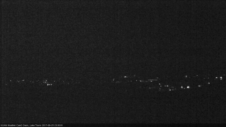 Lake Travis webcam, August 25, 2017 10:55 PM CT