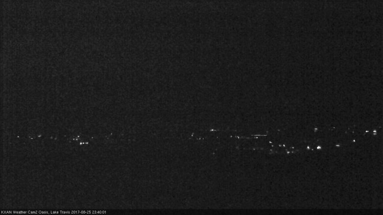 Lake Travis webcam, August 25, 2017 11:00 PM CT