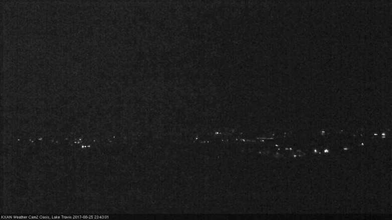 Lake Travis webcam, August 25, 2017 11:15 PM CT