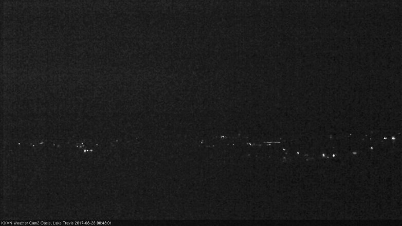 Lake Travis webcam, August 25, 2017 12:00 AM CT