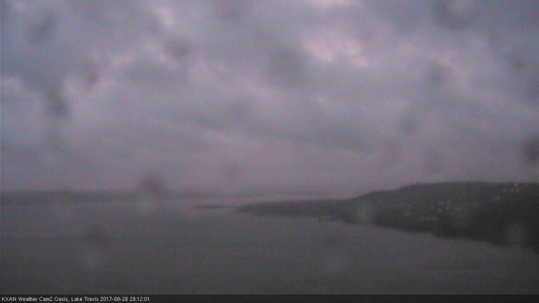Lake Travis webcam, August 26, 2017 7:20 PM CT