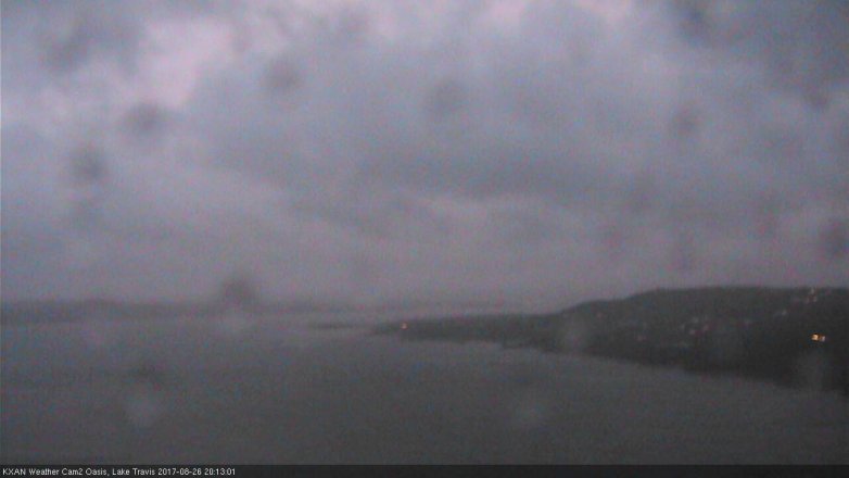 Lake Travis webcam, August 26, 2017 7:25 PM CT
