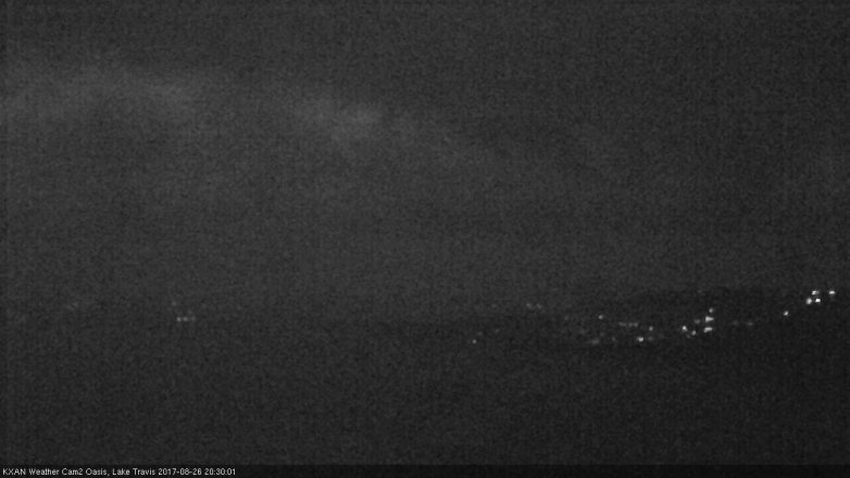 Lake Travis webcam, August 26, 2017 8:00 PM CT