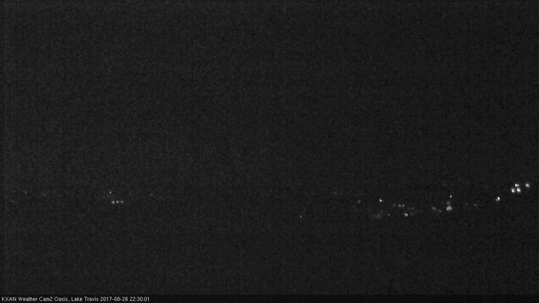Lake Travis webcam, August 26, 2017 9:35 PM CT