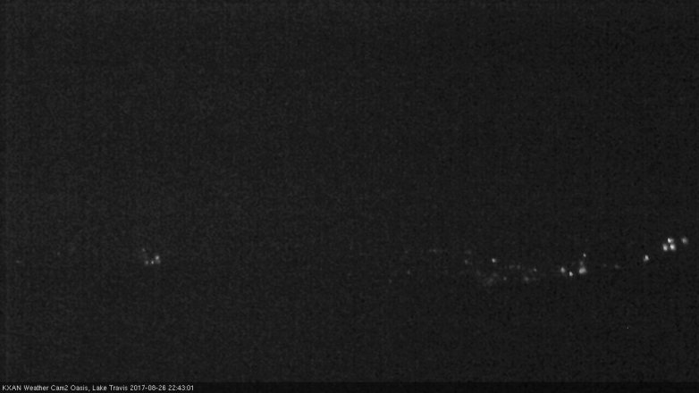 Lake Travis webcam, August 26, 2017 10:10 PM CT