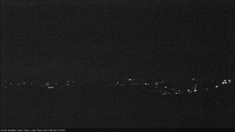 Lake Travis webcam, August 26, 2017 10:20 PM CT
