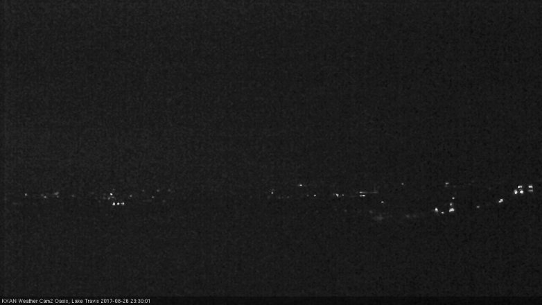 Lake Travis webcam, August 26, 2017 10:35 PM CT